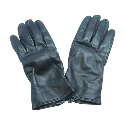 Black Leather Gloves