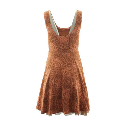 Rust Floral Mini Dress