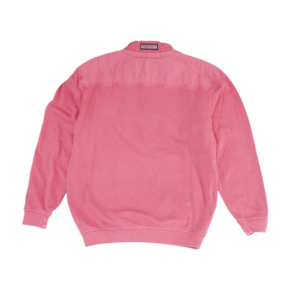 Pink Solid 1/4 Zip Pullover