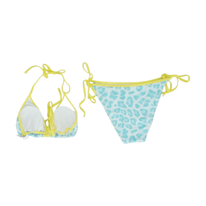 Blue Animal Print Two-Piece