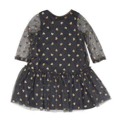 Gray Hearts Dress