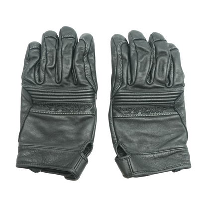 Black Leather Gloves