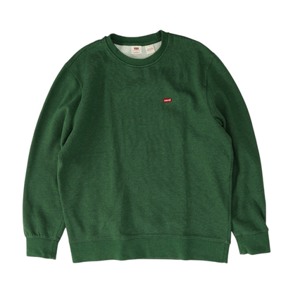 Green Solid Sweatshirt Pullover