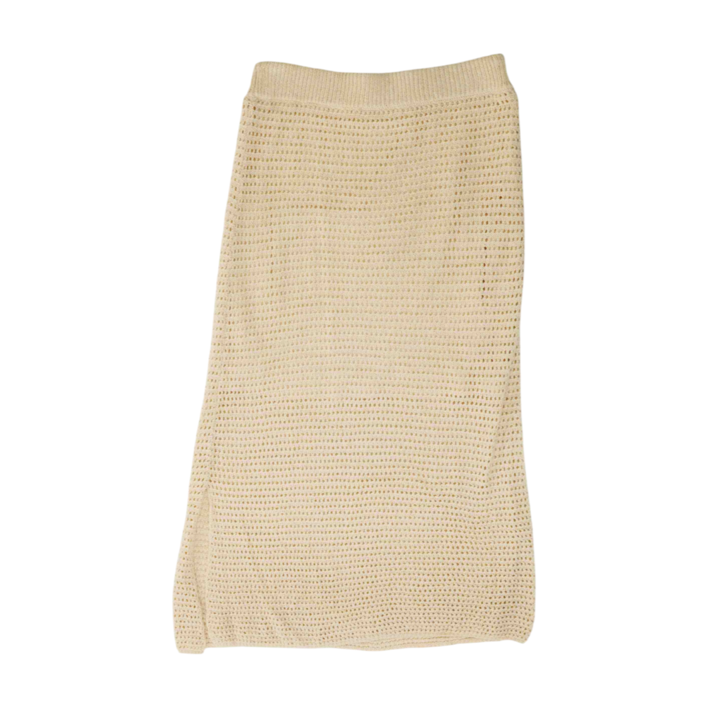 Beige Midi Skirt