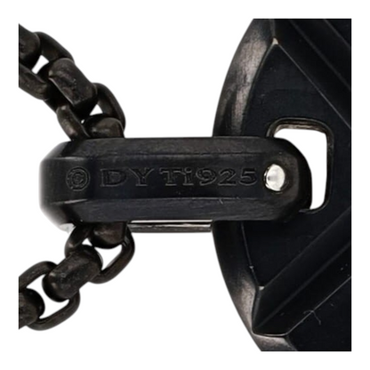 3 9/10 ctw Titanium Pendant Necklace