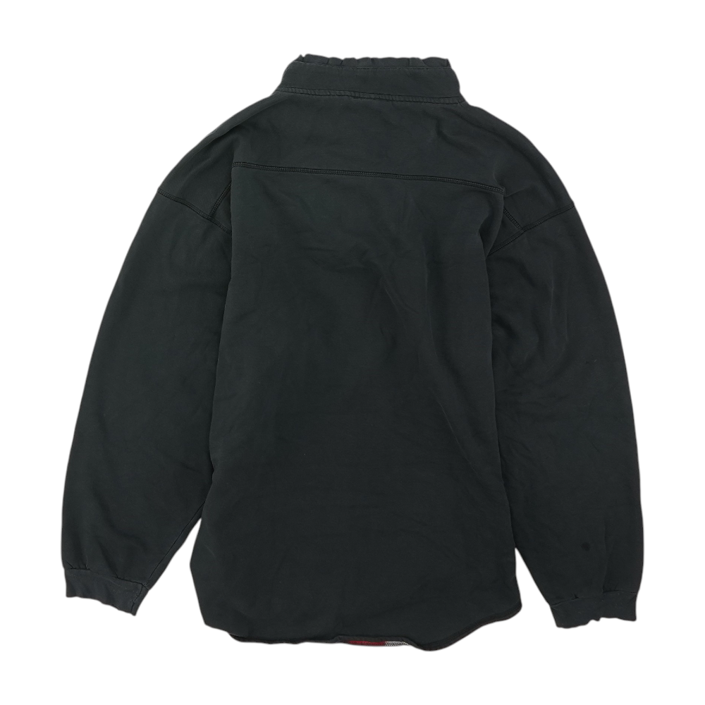 Navy Solid Long Sleeve Polo