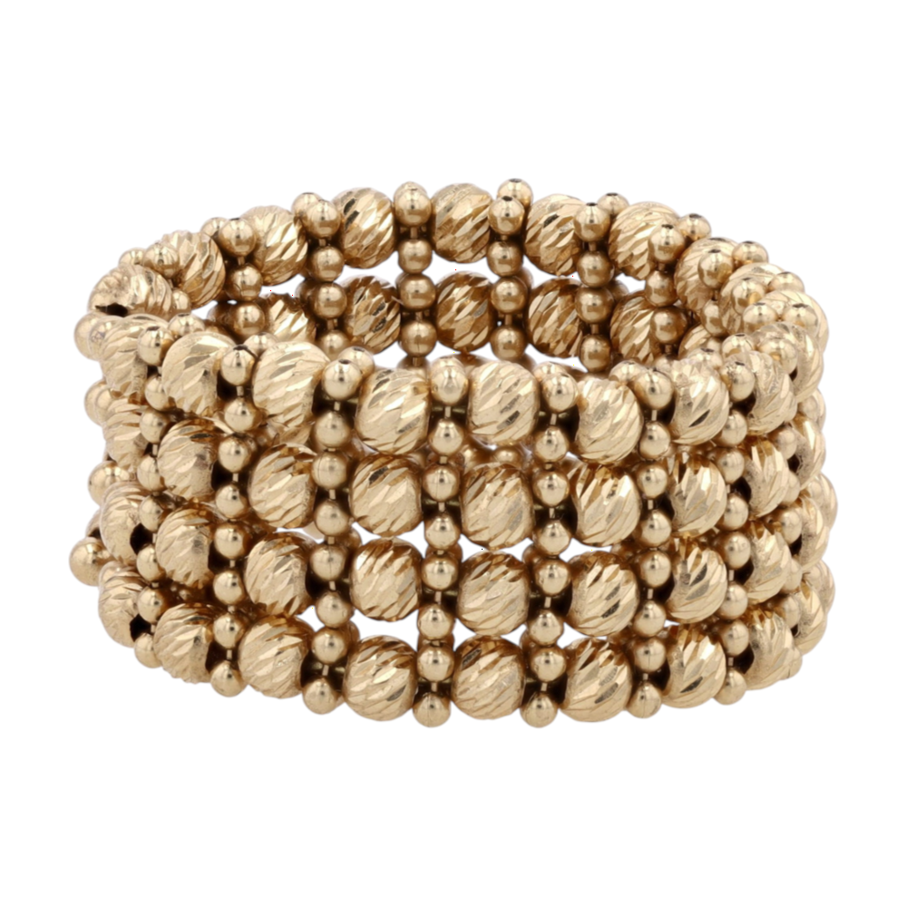 18K Yellow Gold Fashion Ring