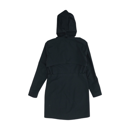 Black Solid Rain Jacket