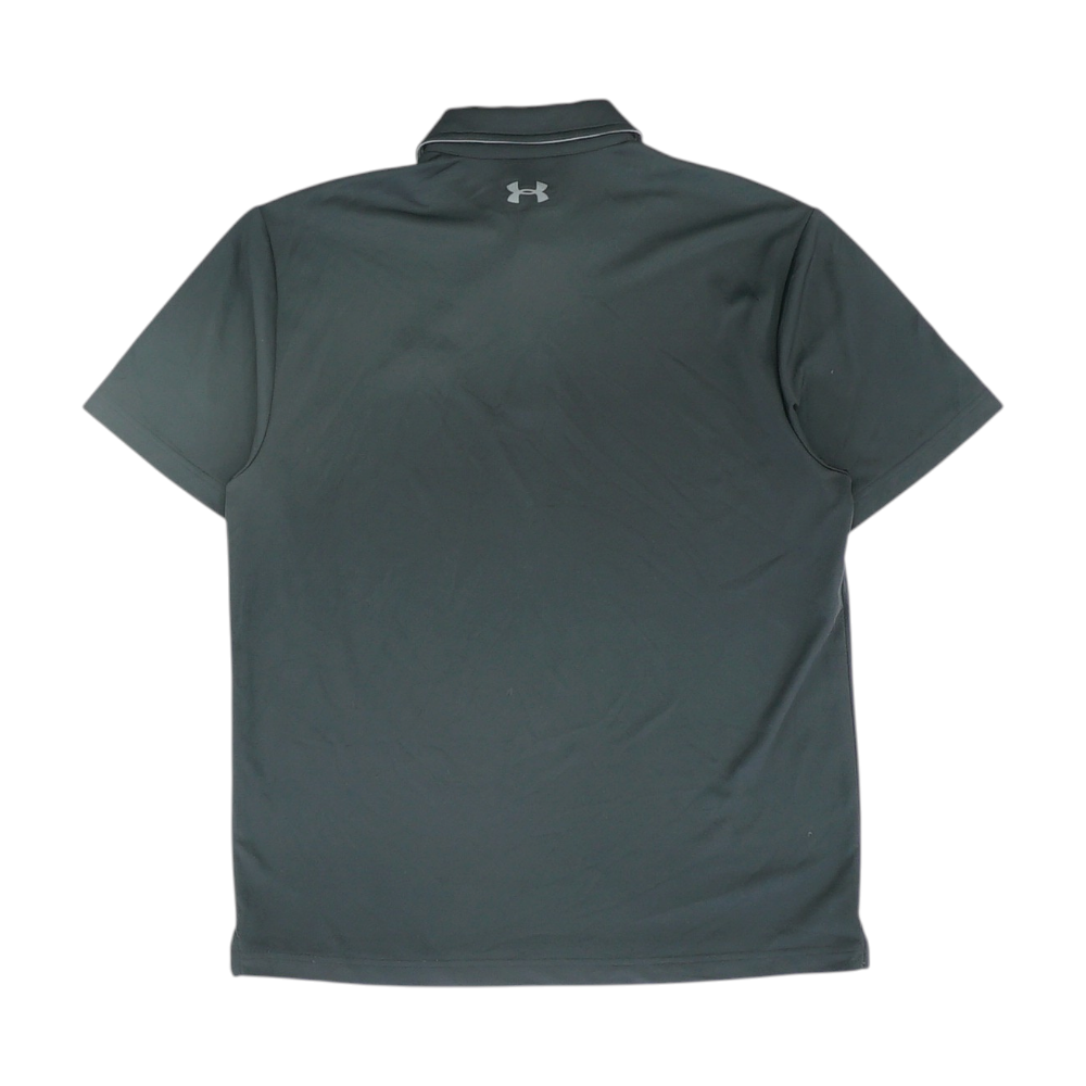 Black Solid Short Sleeve Polo