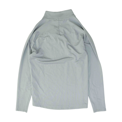 Gray Solid 1/4 Zip Pullover