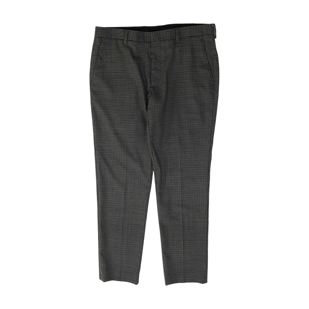 Gray Check Slim Pants