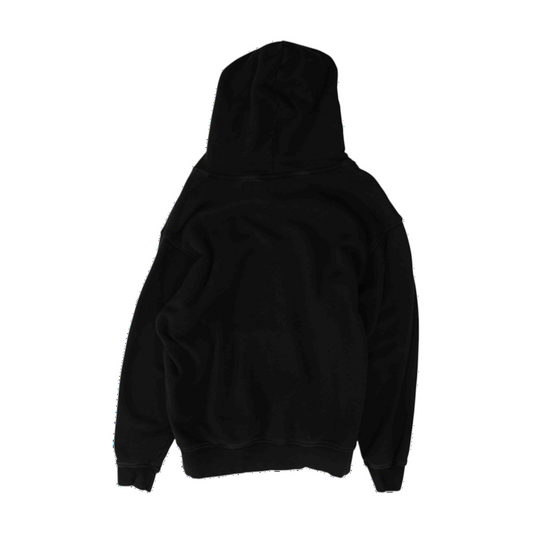 Hover Black Plus Size Solid Hoodie Pullover