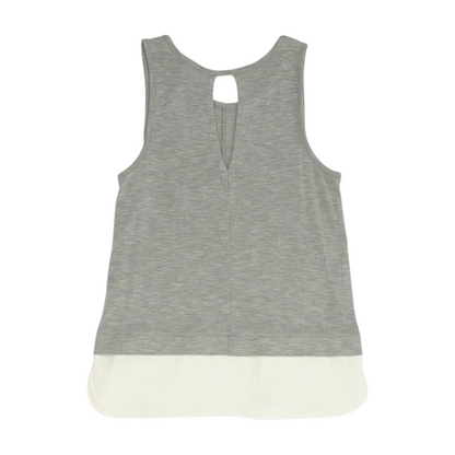 Gray Color Block Blouse