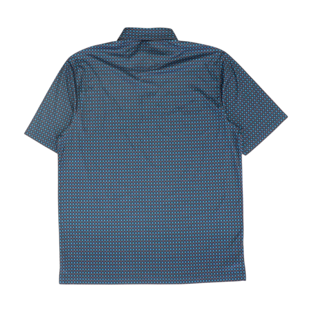 Charcoal Print Short Sleeve Polo