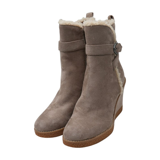 Beige Winter Boots