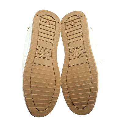 White Lace-Up Casual Shoes