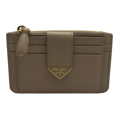 Saffiano and Smooth Leather Card Holder