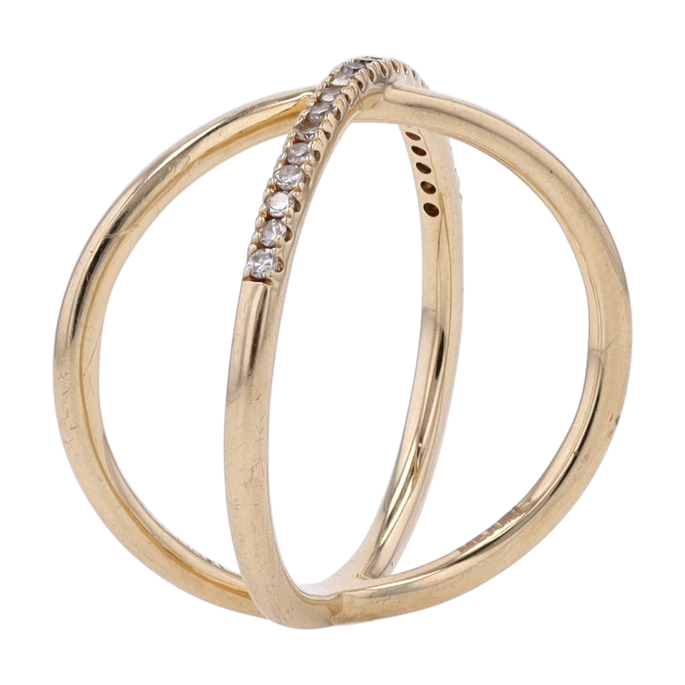 Mejuri 1/10 ctw 14K Yellow Gold Diamond Fashion Ring – Image 5