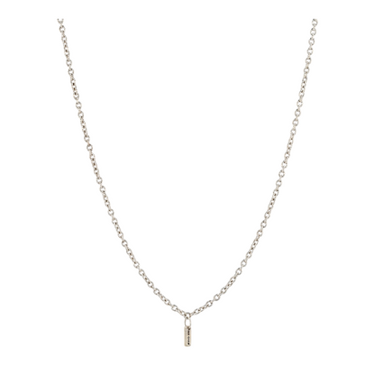Sterling Silver Glass Pendant Necklace