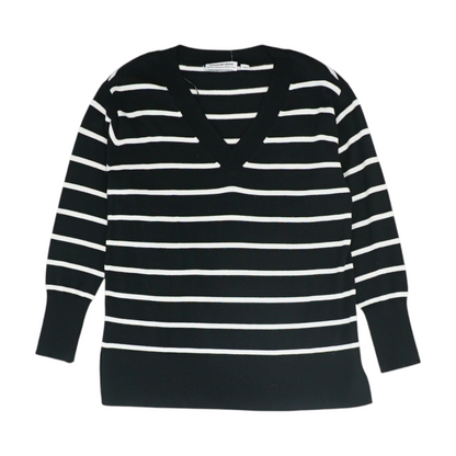 Black Striped Pullover Sweater