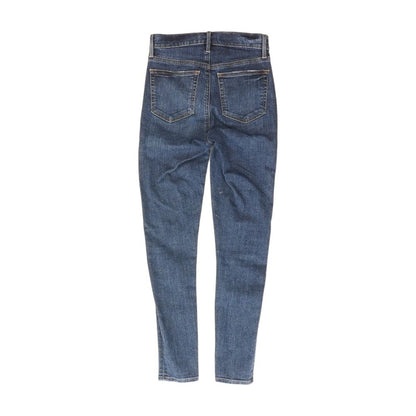 Navy Solid High Rise Skinny Leg Jeans