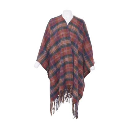 Red Plaid Cardigan Sweater