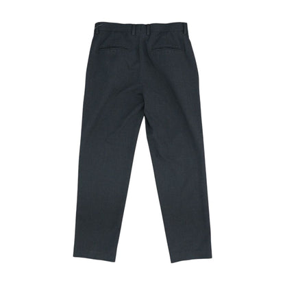 Gray Solid Dress Pants