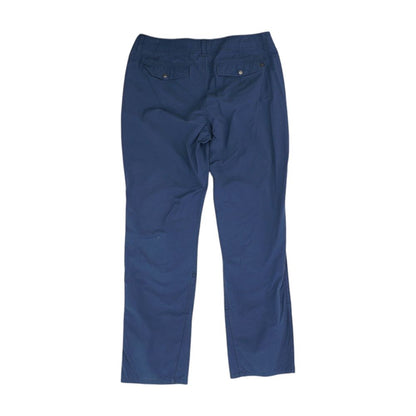 Blue Solid Active Pants