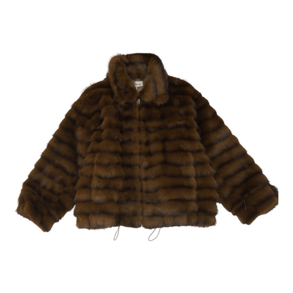 Brown Striped Jacket