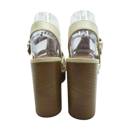 Ivory Block Heels