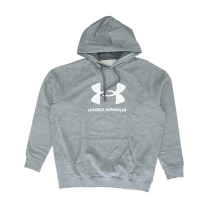 Gray Solid Hoodie Pullover
