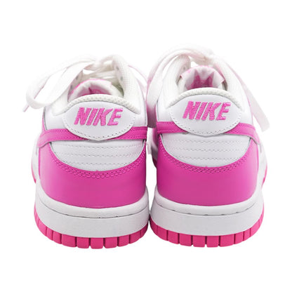 Dunk Low Pink Leather Athletic Shoes