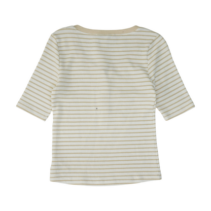 Tan Striped Blouse
