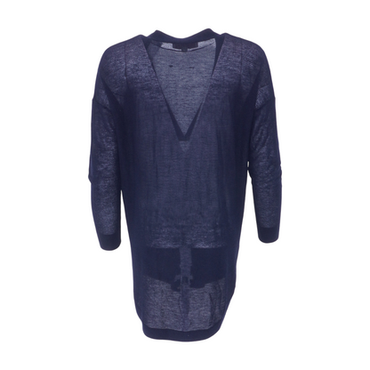 Navy Cardigan Sweater
