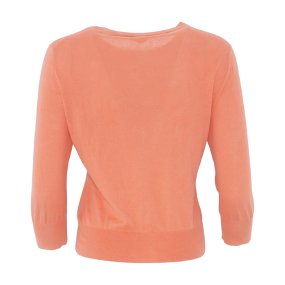 Orange Cardigan Sweater