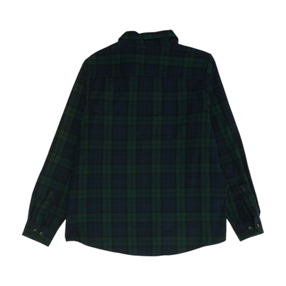 Navy Plaid Button Down