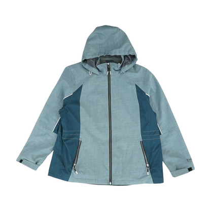 Blue Color Block Jacket