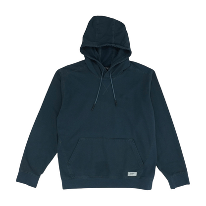 Blue Solid Hoodie Pullover