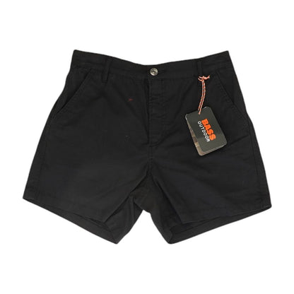 Black Solid Shorts