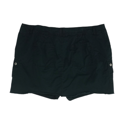 Black Plus Size Mini Skirt