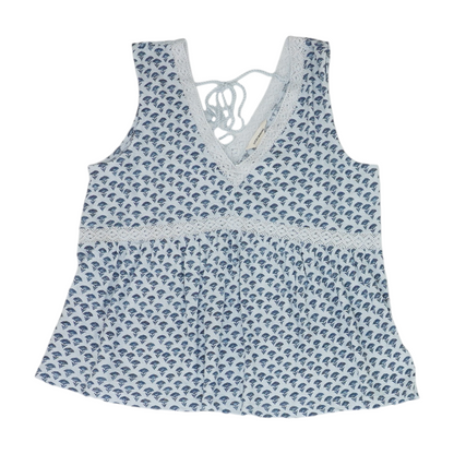 Blue Abstract Blouse