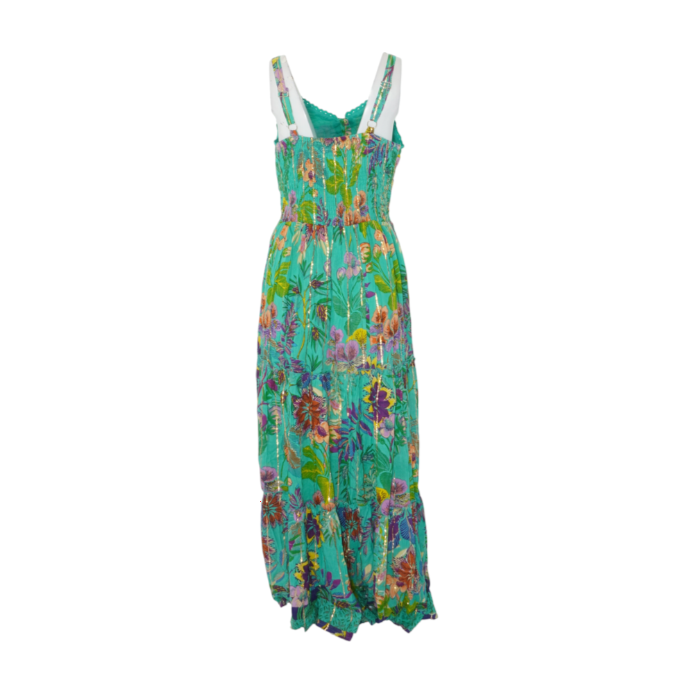 Green Floral Maxi Dress