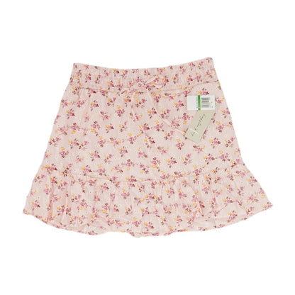 Pink Floral Mini Skirt