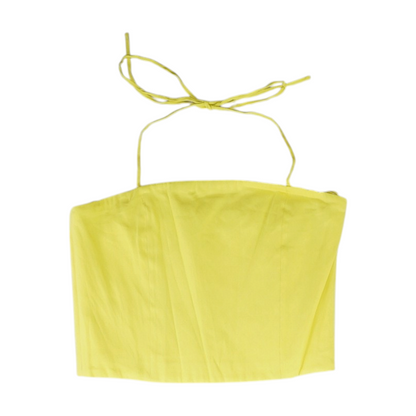 Yellow Cropped Blouse