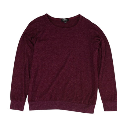 Maroon Crewneck Knit Top