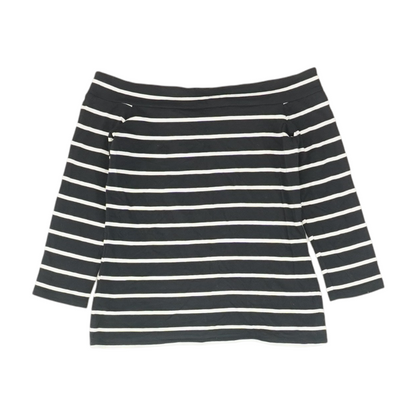 Navy Striped Blouse