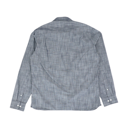 Navy Solid Long Sleeve Button Down