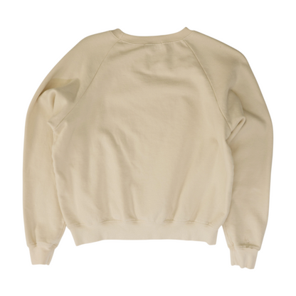 Beige Solid Sweatshirt Pullover