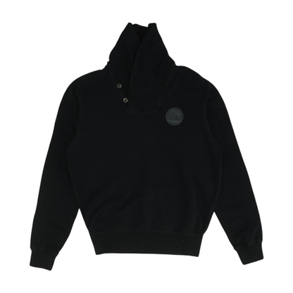 Black Solid Sweatshirt Pullover