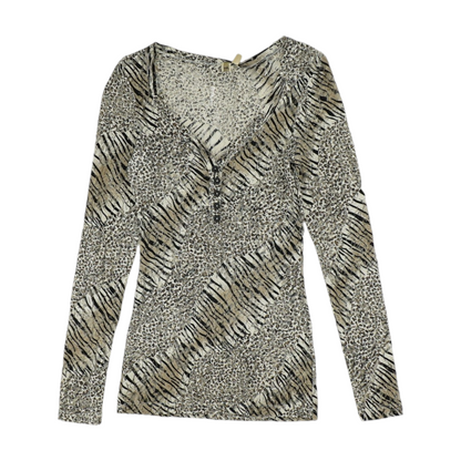 Multi Animal Print Blouse
